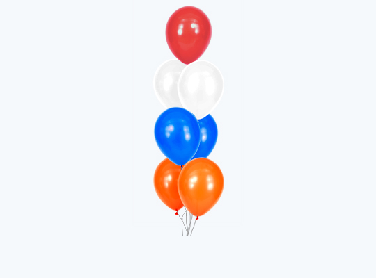 Helium tros - 7 ballonnen