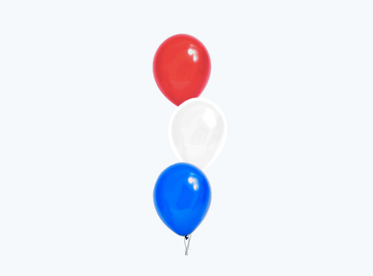 Helium tros - 3 ballonnen