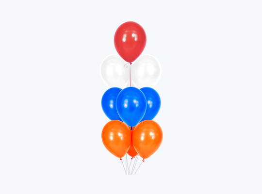 Helium tros - 10 ballonnen