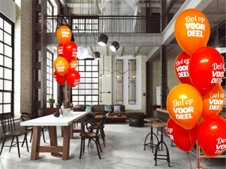 Helium tros - 7 ballonnen