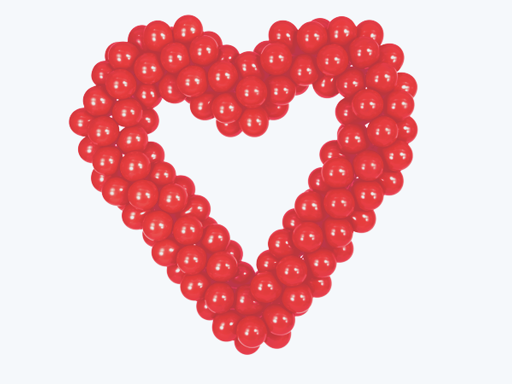 Ballonnen hart enkel